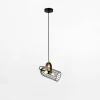 Lampa wisząca loftowa czarna ANTOIN