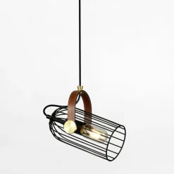 Lampa wisząca loftowa czarna ANTOIN