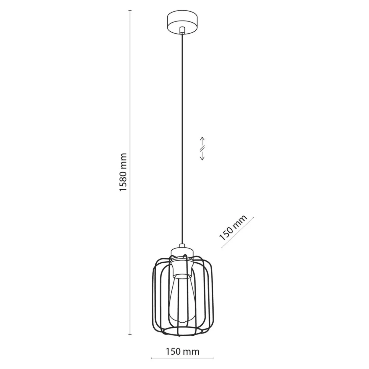 Lampa wisząca loftowa GALAXY NEW 1