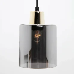 Lampa wisząca loftowa listwa złota SIERRA III