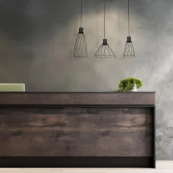 Lampa wisząca loftowa MODESTO BLACK III