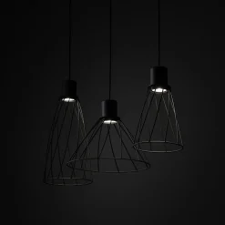 Lampa wisząca loftowa MODESTO BLACK III