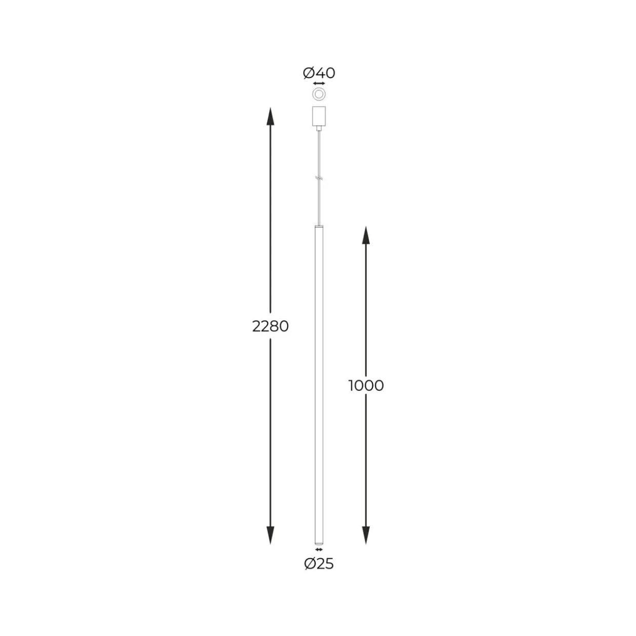 Lampa wisząca loftowa złota NOVA L 229 cm