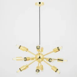 Lampa wisząca loftowa złota MANDI 51 cm