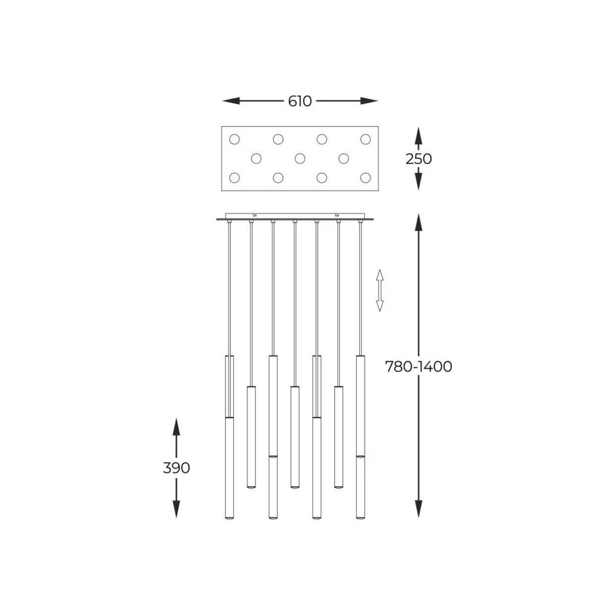 Lampa wisząca LOYA LED P0461-11A-B5SC