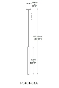 Lampa wisząca LOYA LED P0461-01A-L8L8