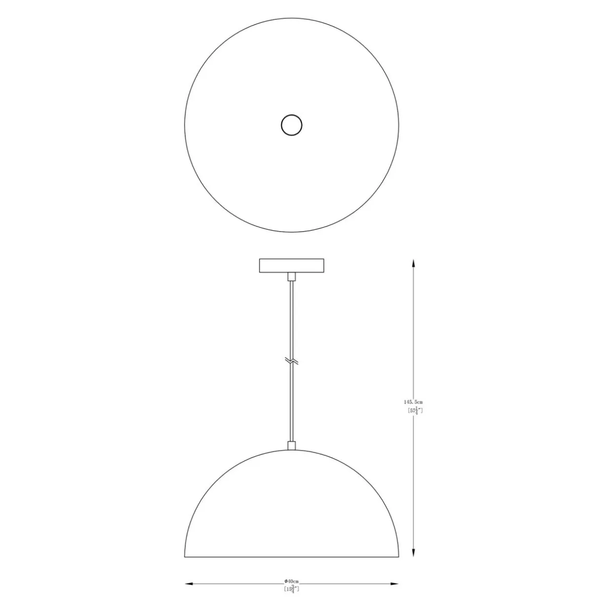 Lampa wisząca matowa biała VELA