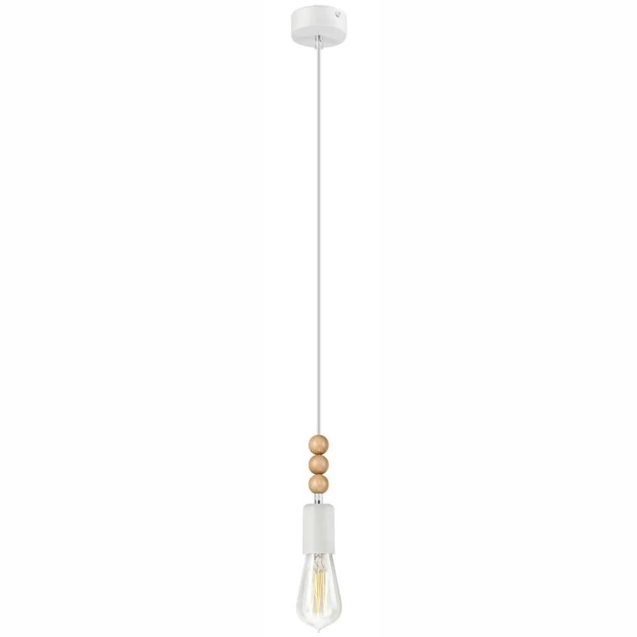 Lampa wisząca modern biała SIMON