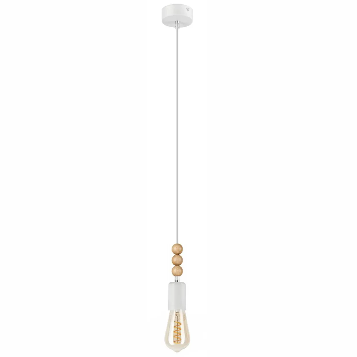 Lampa wisząca modern biała SIMON