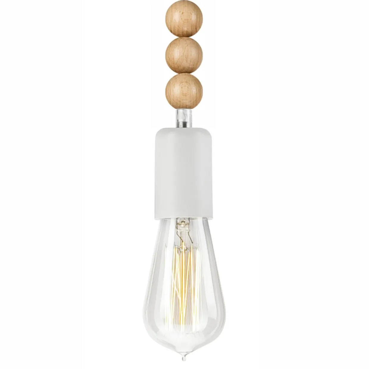 Lampa wisząca modern biała SIMON