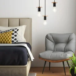 Lampa wisząca modern czarna ANGELINA 3