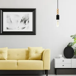 Lampa wisząca modern czarna SIMON