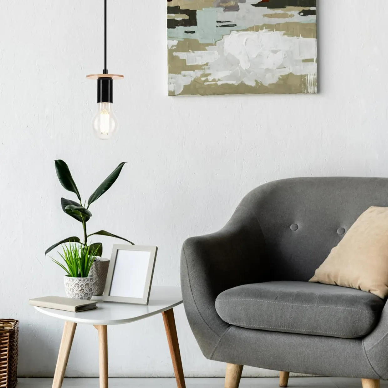 Lampa wisząca modern czarna ANGELINA