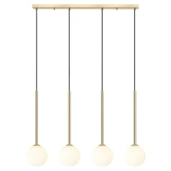 Lampa wisząca na listwie 4 kule złota ARCTURUS