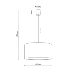 Lampa wisząca niebieska RONDO KIDS