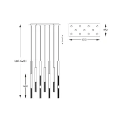 Lampa wisząca ONE LED P0461-11L-B5F7