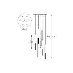 Lampa wisząca ONE LED P0461-09L-B5F7