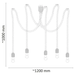 Lampa wisząca pajączek ROPE