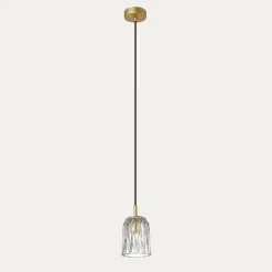 Lampa wisząca pojedyncza złota TAZZA