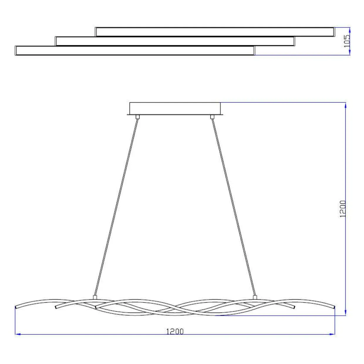 Lampa wisząca RESINA LED L170221-3