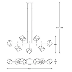 Lampa wisząca ROCK P0488-07T-SEAC