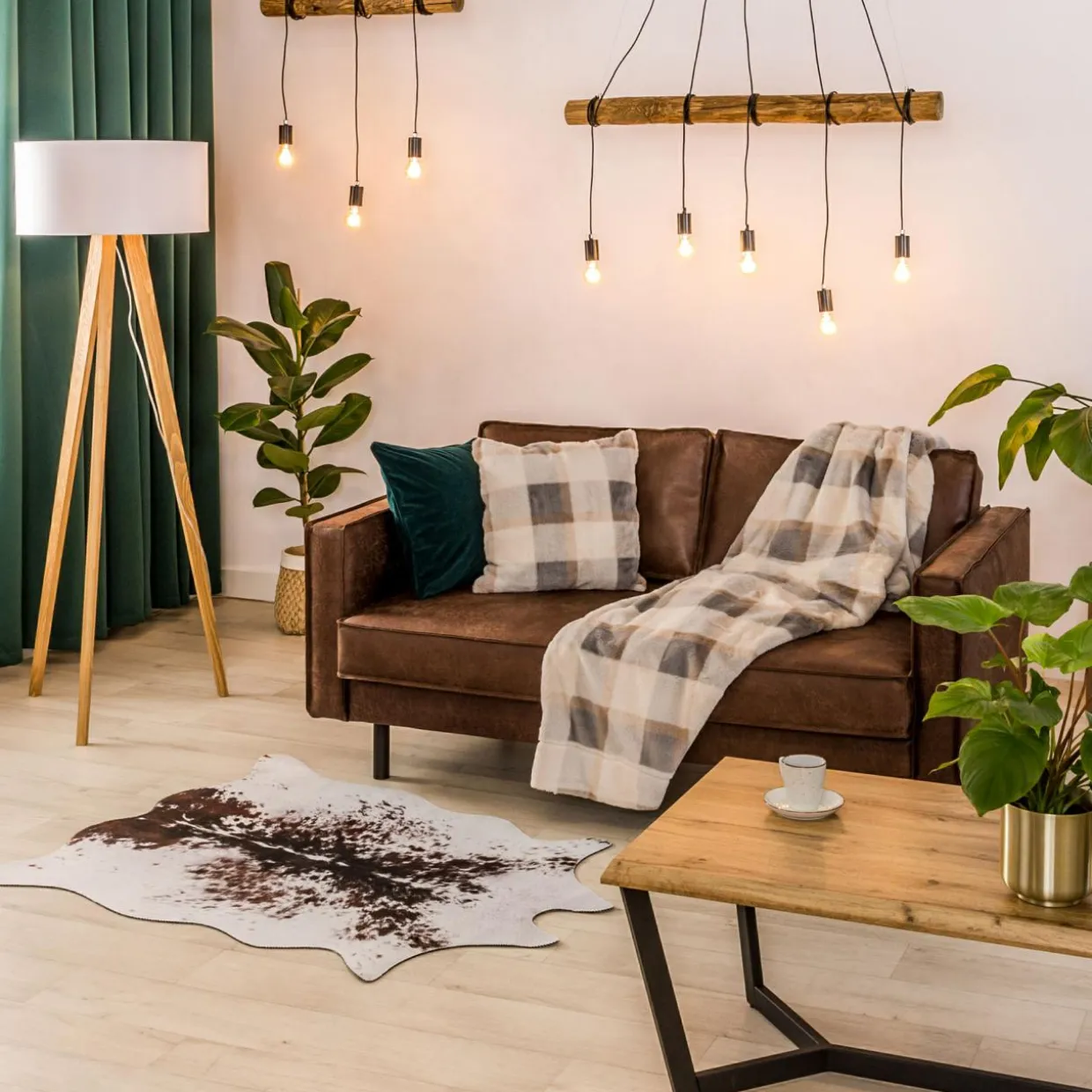 Lampa wisząca rustykalna TRABO 5