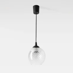 Lampa wisząca tranparentny klosz MIX fi 18 cm