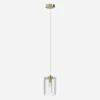 Lampa wisząca transparentne szkło złota NIRA φ16 cm