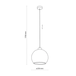 Lampa wisząca transparentna DEVI