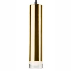 Lampa wisząca tuba złota DIEGO I