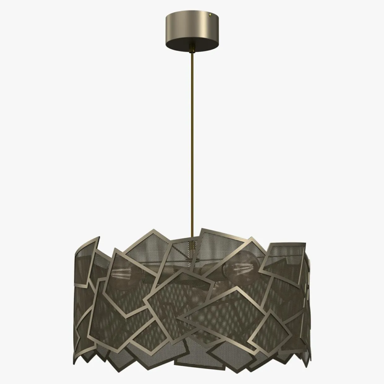 Lampa wisząca tytanowe złoto CAMO III