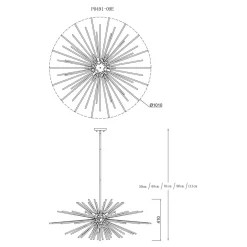 Lampa wisząca URCHIN P0491-09E-F7DY