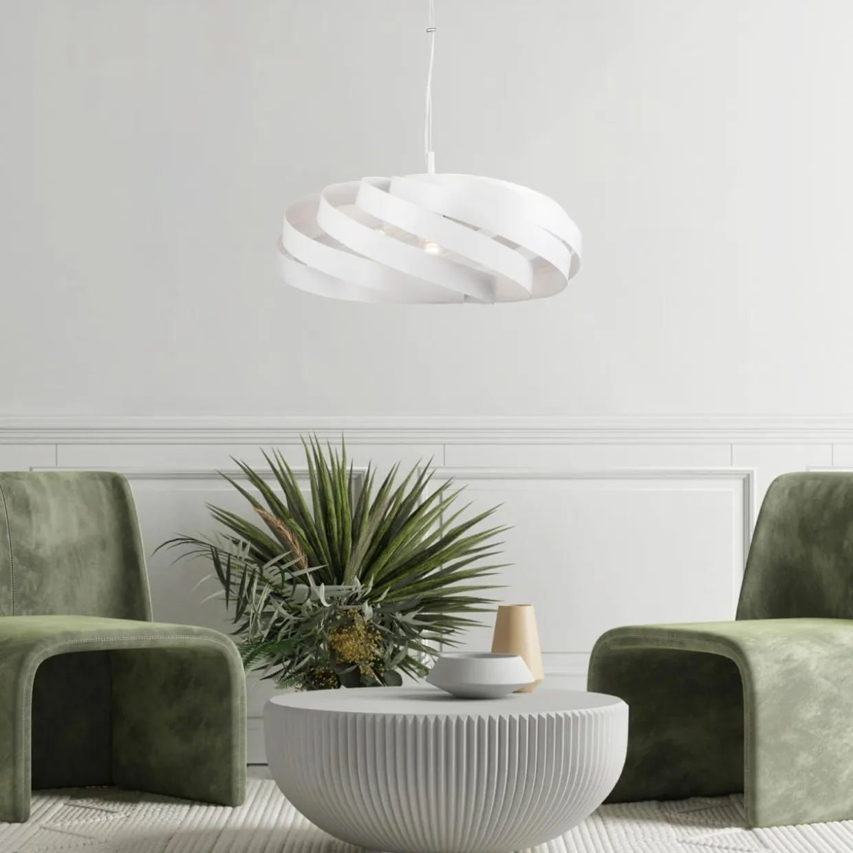 Lampa wisząca VENTO biała