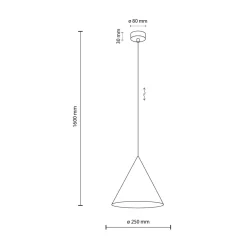 Lampa wisząca zielona CONO PEAPOD