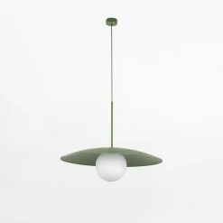 Lampa wisząca zielona SLATE PEAPOD GLASS