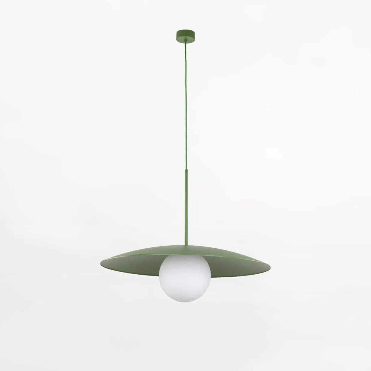 Lampa wisząca zielona SLATE PEAPOD GLASS