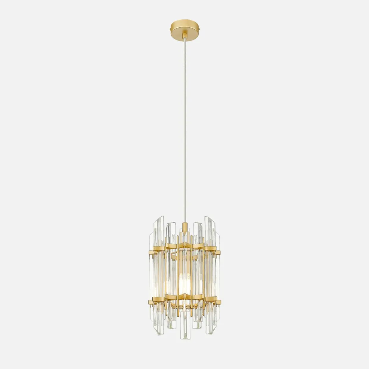 Lampa wisząca złota ALEXANDRIA 19 cm