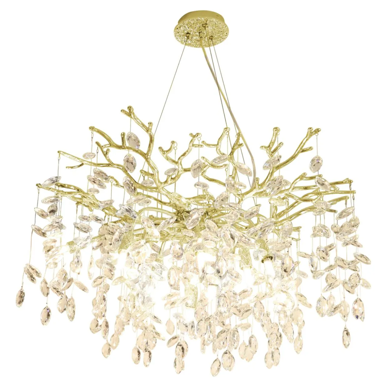 Lampa wisząca złota CINDY