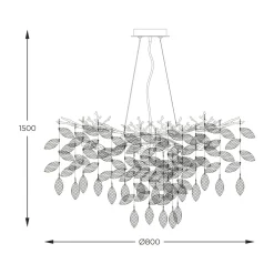 Lampa wisząca złota CINDY
