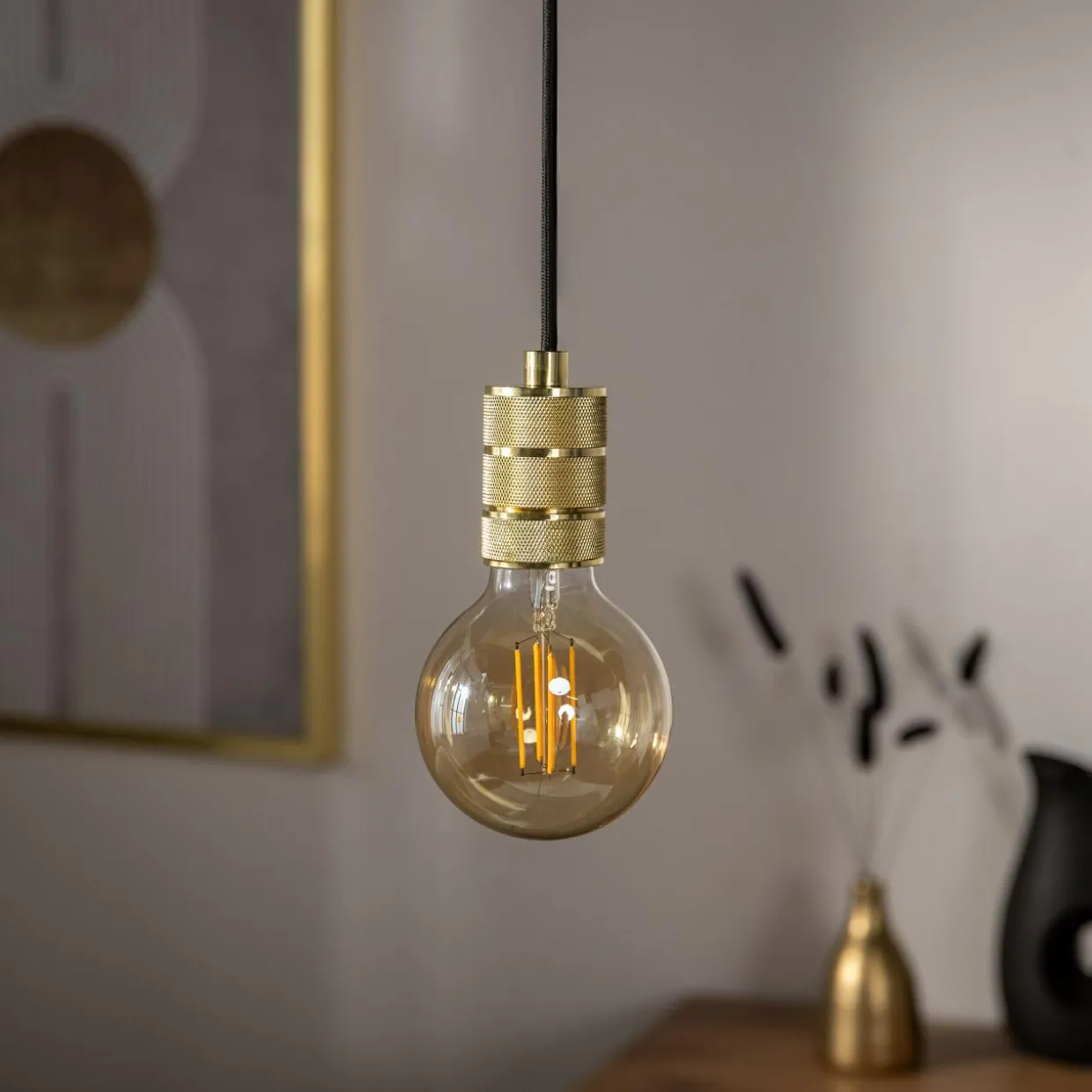 Lampa wisząca złota SZ61101 200 cm