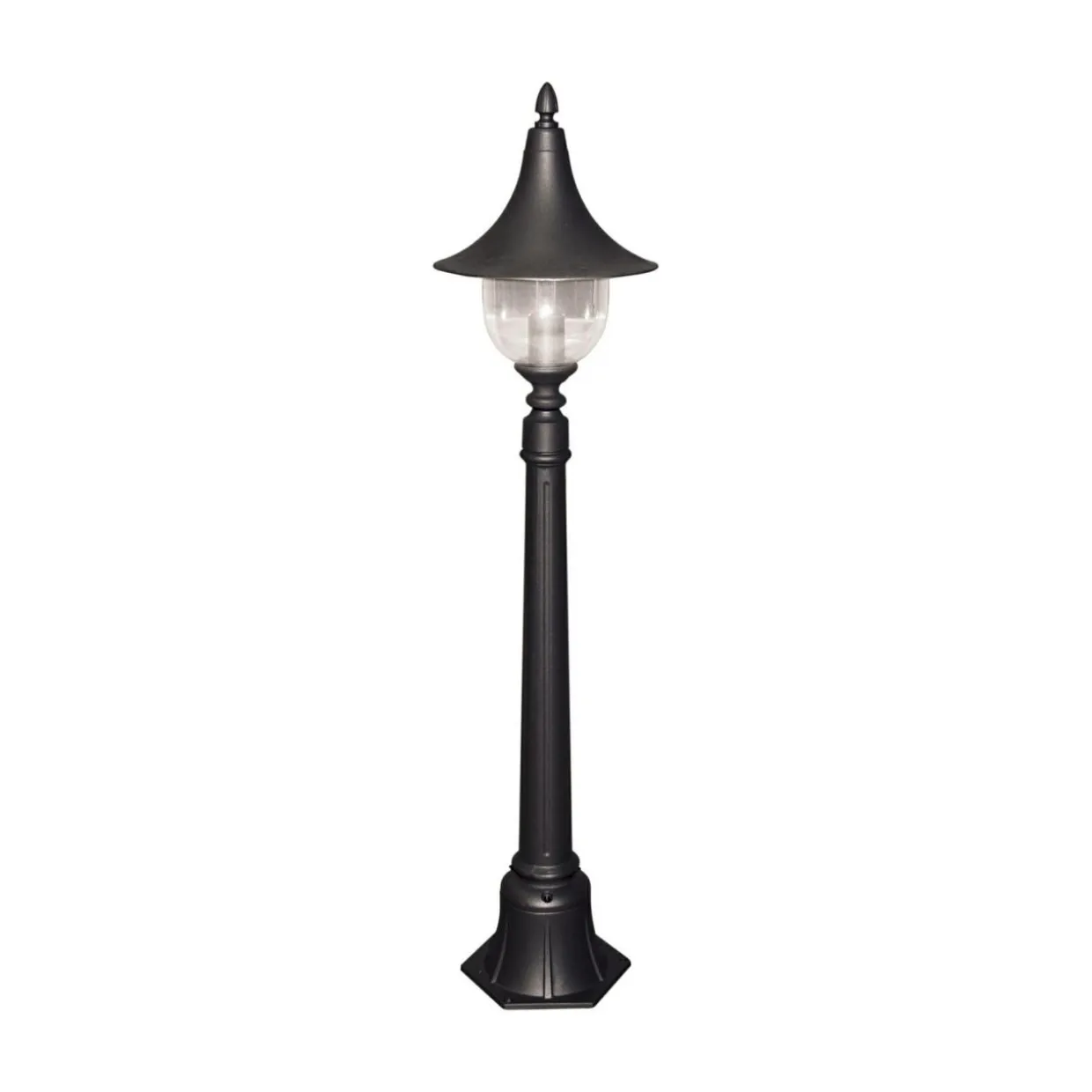Lampa zewnętrzna outdoor stojąca wysoka czarna BOSTON
