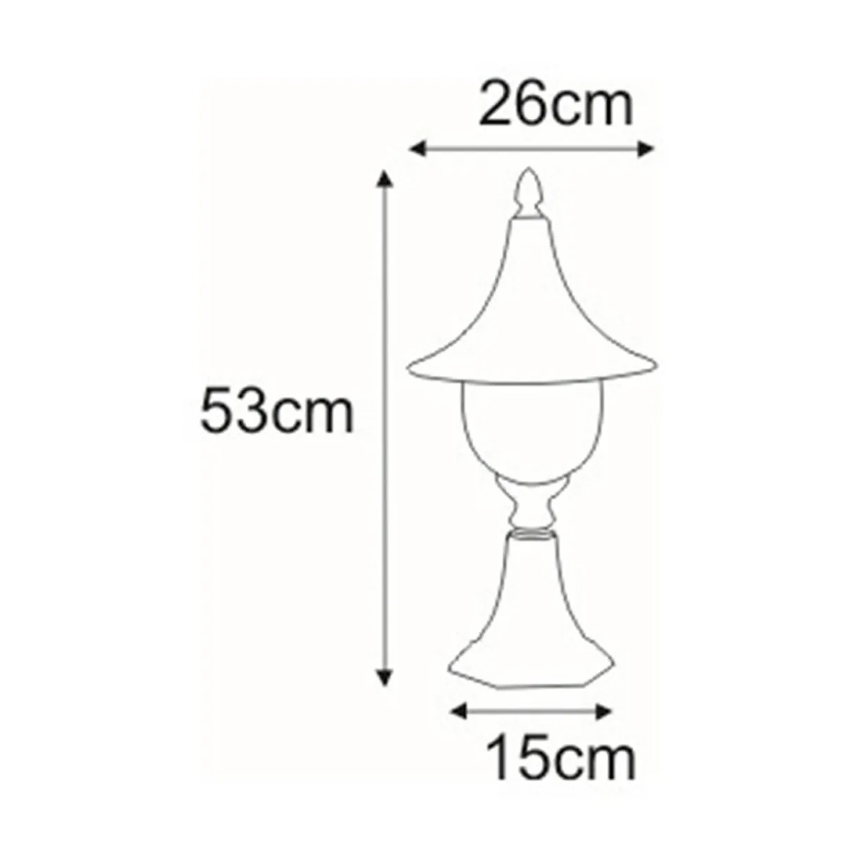 Lampa zewnętrzna outdoor stojąca niska czarna BOSTON