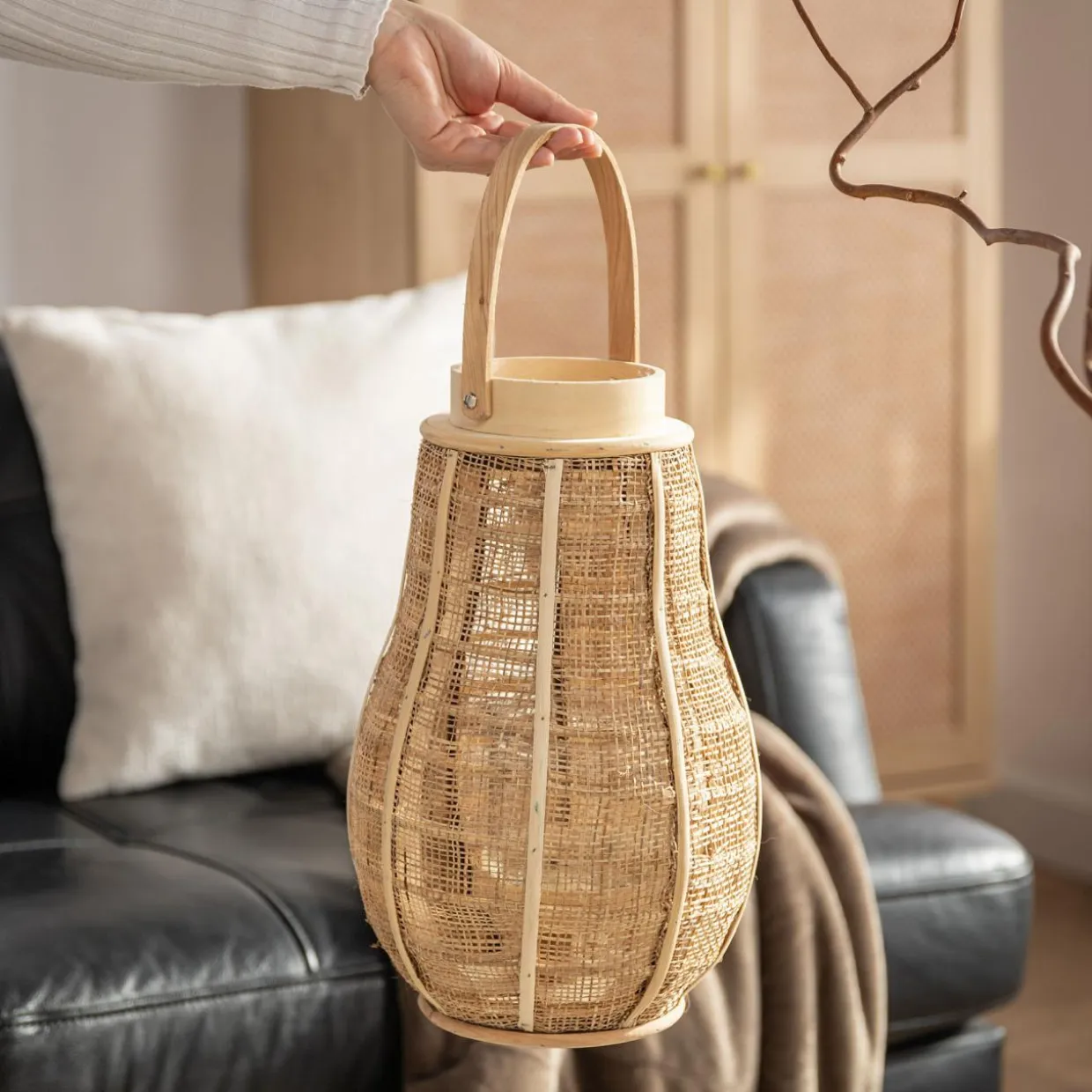Lampion w stylu boho 32 cm