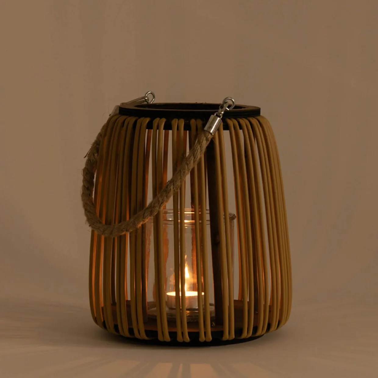 Lampion wiklinowy brązowy 23,5 cm