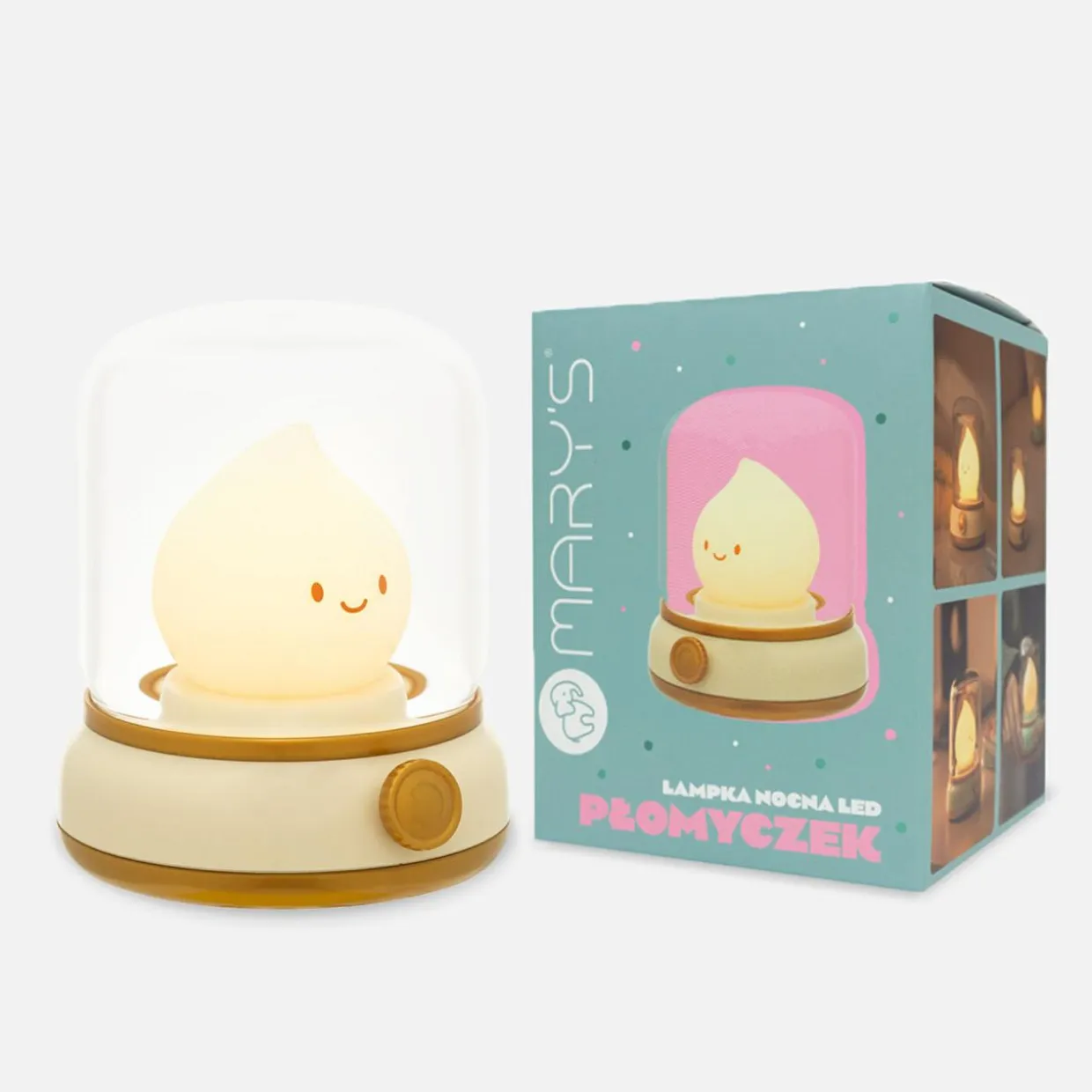 Lampka nocna LED MARY'S żółta PŁOMYCZEK