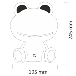 Lampka nocna zielona LED ŻABKA