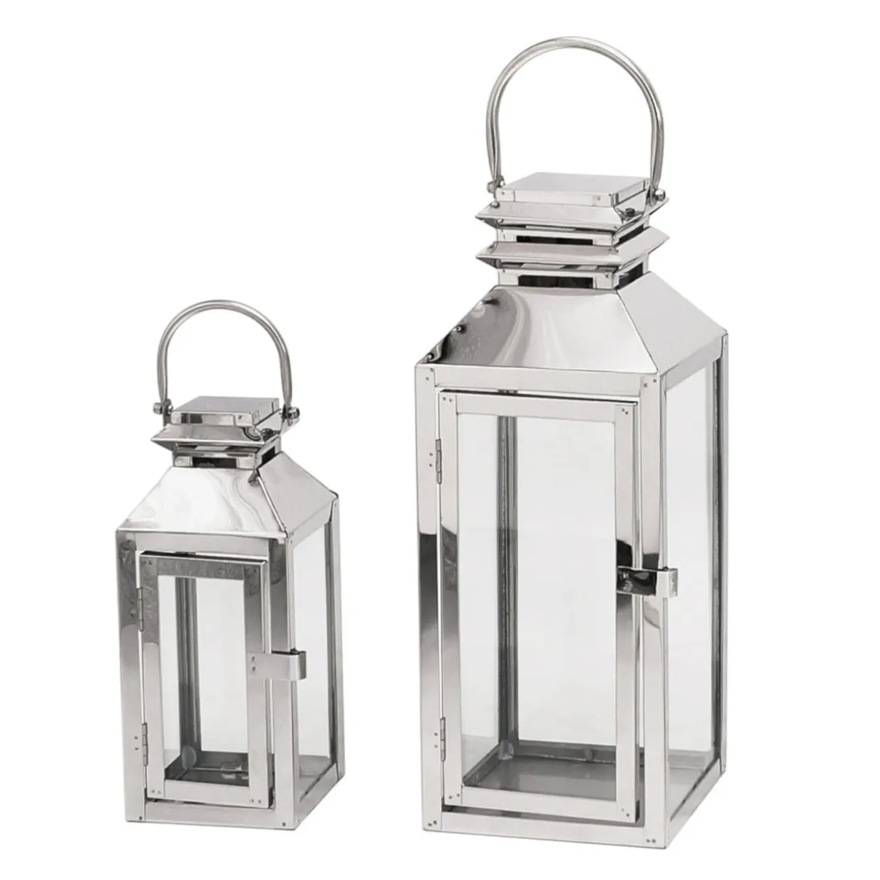 Latarenka / lampion srebrna 23,5 cm