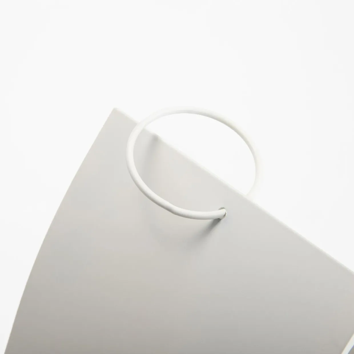 Latarenka metalowa biała DOMEK 32 cm