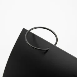 Latarenka metalowa czarna DOMEK 32 cm