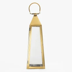Latarenka z uchwytem na tealight złota 48,5 cm